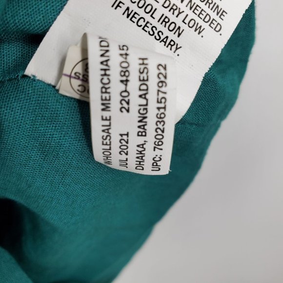 Colorful Planet Girls Green Dress Purple Fleur de Lis Peasan M 7/8 - Picture 4 of 12